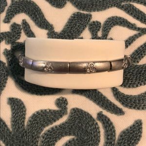 Lia Sophia stretch silver bracelet.